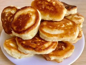 ВКУСНЫЕ ПЫШНЫЕ БЕЗДРОЖЖЕВЫЕ ОЛАДЬИ НА КЕФИРЕ.