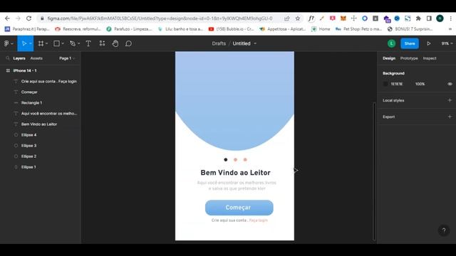 Bubble + Figma - Aplicativos de leitura Parte 1 - Tela Cadastro смотреть онлайн