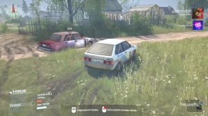 ГОНКИ ВАЗ 2108 ПРОТИВ ВАЗ 2105 ПО ГРЯЗИ В SPINTIRES MUDRENNER ⚡ГАРВИН