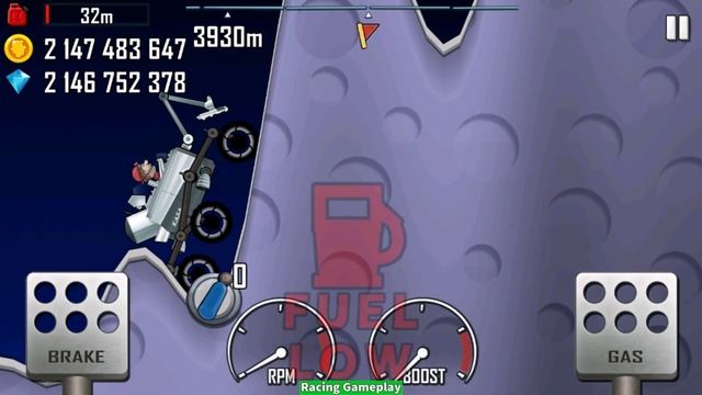 Hill Climb Racing GamePlay - Moonlander in Moon 54385m ? смотреть онлайн