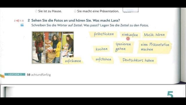 Schritte plus Neu A1.1 (Lektion 5-A). Глаголы с отделяемой приставкой; употребление Gern смотреть онлайн