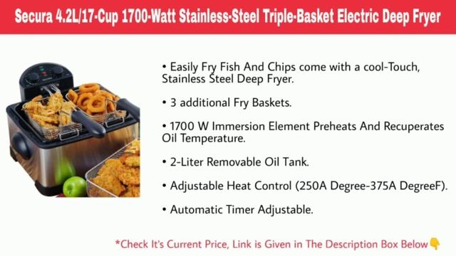 Top 10 Best Deep Fryer in India 2022 | Best Electric Deep Fryer For Home & Commercial смотреть онлайн