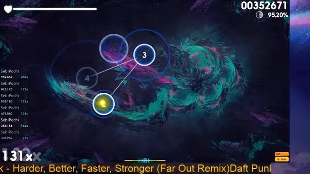 Osu! || Daft Punk - Harder, Better, Faster, Stronger (4* Jump Training) смотреть онлайн
