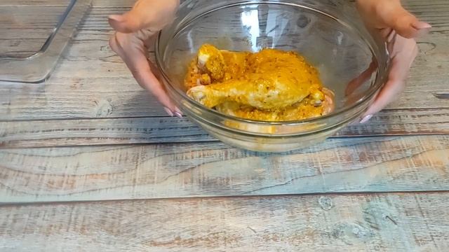 Сочная курица с корочкой под маринадом в духовке смотреть онлайн