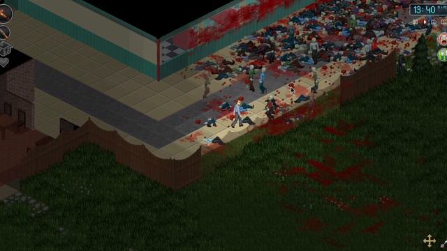 Project zomboid alpha demo 0.1.4c Massacre hordes of Zombies 🧟♂️🧟♀️ смотреть онлайн