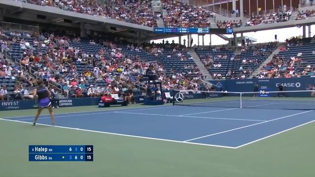 Simona Halep Vs. Nicole Gibbs | US Open 2019 R1 Highlights