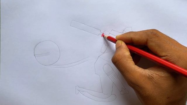 Drawing A Cricket Player | Pencil Art Tutorial смотреть онлайн