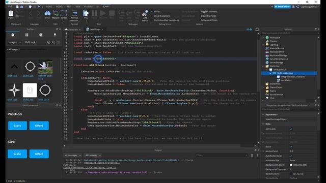 How to create a custom Shift-Lock Key & GUI in Roblox! смотреть онлайн