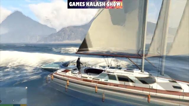 ПРОГУЛКА НА ЛОДКЕ. АКУЛА В GTA 5 смотреть онлайн