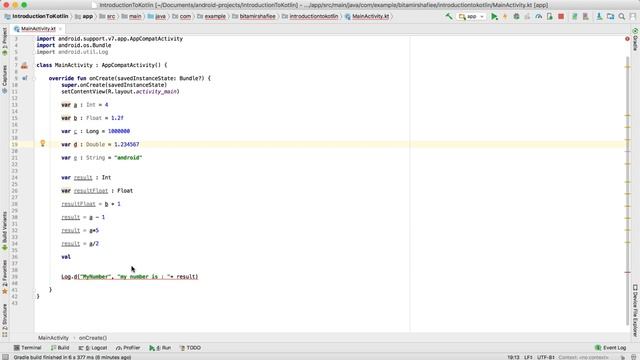 Kotlin val and var смотреть онлайн