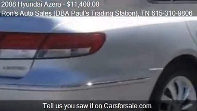 2008 Hyundai Azera for sale in MOUNT JULIET, TN 37122 at the смотреть онлайн