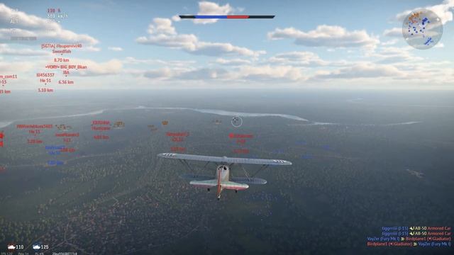 War Thunder Gameplay | Aircraft Fiat CR.32 Italy WW2 | Part 2 смотреть онлайн