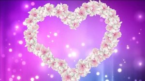 ФУТАЖ Сердце из цветов - Footage Heart of flowers