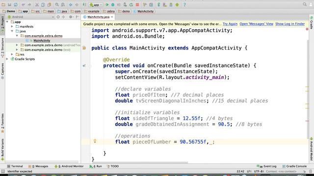 Java Decimal Values | Variables and Data Types in Java смотреть онлайн