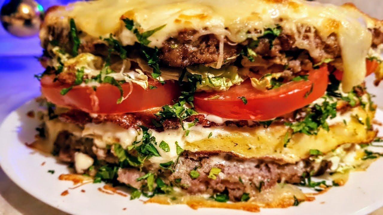 Цыганбургер мясной торт. Новогодний мясной десерт. Gipsy Cuisine.