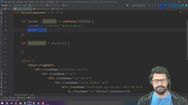 28 Component Interaction Child to Parent | React JS Tutorial 2021 | NAVEEN SAGGAM смотреть онлайн