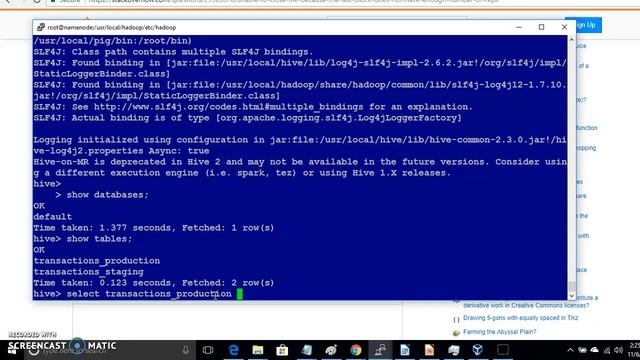 Bigdata Hadoop Hive - Running Live - Errs and Tries смотреть онлайн