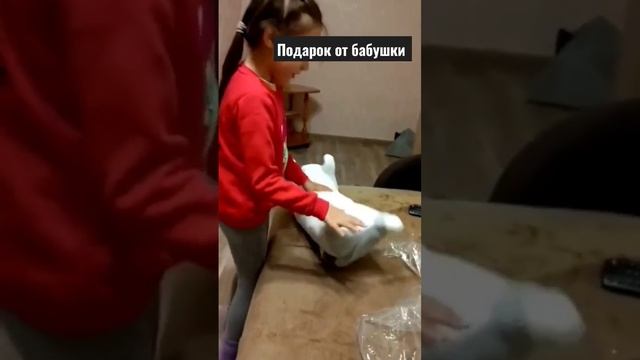 Распаковка подарка от бабушки #подарки #распаковка #бабушка #внучка #котики #котбатон #милана смотреть онлайн