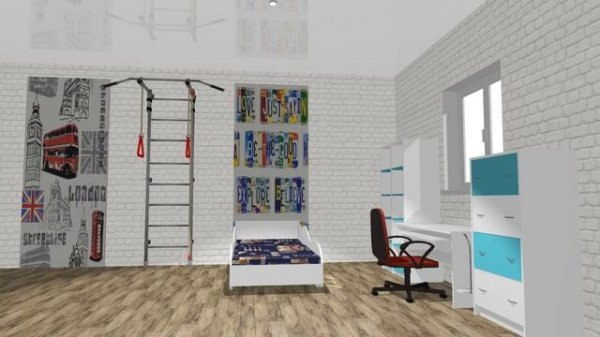 Pro100. Про100. Проект детской комнаты