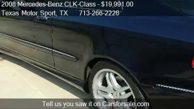 2008 Mercedes-Benz CLK-Class CLK550 2dr Coupe for sale in Ho смотреть онлайн