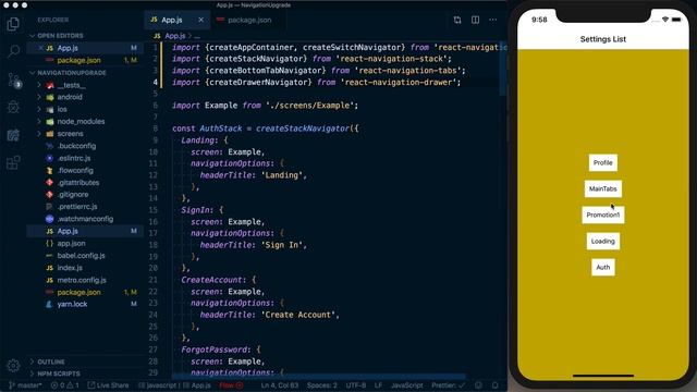 Upgrade React Navigation to v4 смотреть онлайн