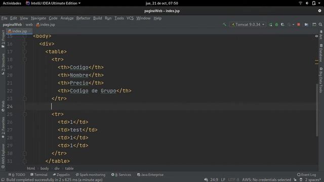 Mostrar datos en JSP desde PostgreSQL смотреть онлайн
