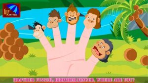 Gorilla Finger Family | Monkey Daddy Finger Nursery Rhyme for Kids