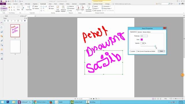 Pencil Drawing in a PDF Document using Foxit PhantomPDF смотреть онлайн