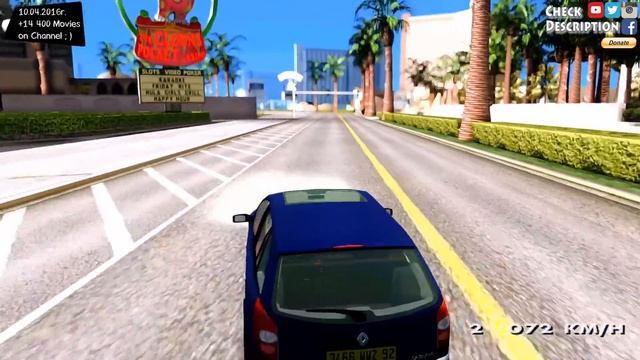 Renault Laguna II 2 2dCi Estate - GTA MOD _REVIEW смотреть онлайн