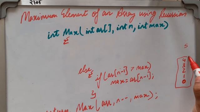 Maximum Element of an array using recursion || LockDown Learner смотреть онлайн