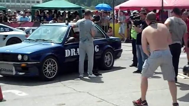 Sliven Drag 2013g. (Sunday) - Class Street RWD - BMW e30 Turbo (Pantalona) - Интервю по ХОБИ ТВ смотреть онлайн