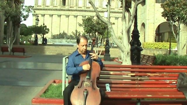 R.Tahel, Flamenco for solo cello pizz смотреть онлайн
