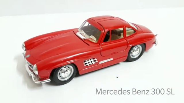 1954 Mercedes Benz 300SL Gullwing Red 1/18 Model Car