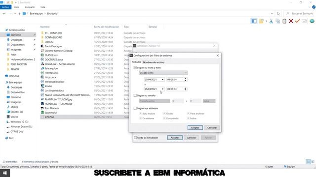 LAS MEJORES MANERAS DE CAMBIAR LA FECHA DE CREACION Y MODIFICACION DE UN ARCHIVO O CARPETA - 2021 смотреть онлайн