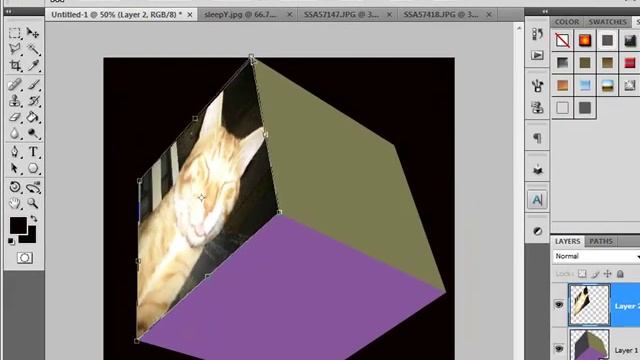 3D PhotoCube Effect {Photoshop CS4 Tutorial} смотреть онлайн