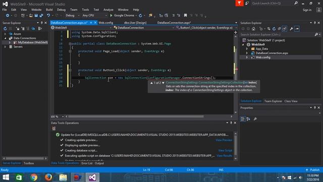 How to connect SQL DB with asp.net via connectionString смотреть онлайн