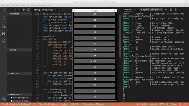 How to get the view index from a view widget (RecycleView) смотреть онлайн
