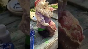 Пошаговое восстановление садовой фигурки.