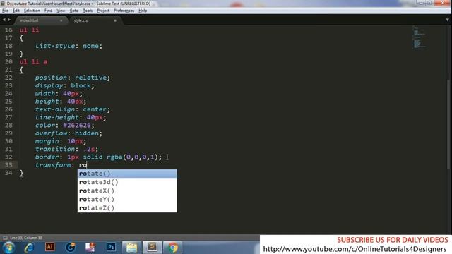 Cool CSS3 Icon Hover Effects - How to add social media icons using font awesome - Pure CSS Tutorial смотреть онлайн