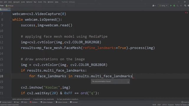Python Face Detection and Face Mesh (python OpenCV & MediaPipe package) смотреть онлайн