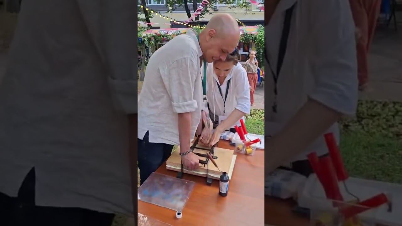 Мастер-класс по созданию открытки в технике линогравюра от Галереи Тушино на Никитском бульваре смотреть онлайн