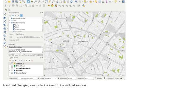 WFS to JSON vector layer error when specifying srsname in query string, no features when... смотреть онлайн