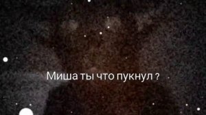 Миша ты что пукнул