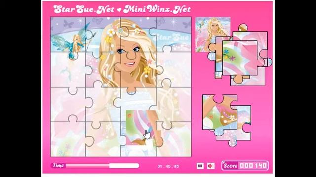 Barbie Beauty Puzzle (Girl Game) смотреть онлайн