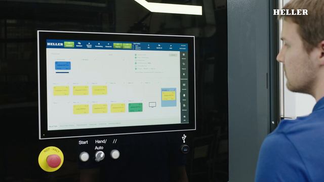 HELLER HF 3500 With HELLER RSP 12H2 Rotary Pallet Storage | Pallet Automation
