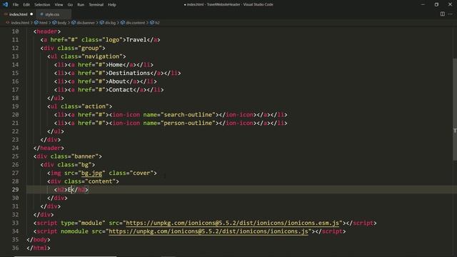 How to make Responsive Website using Html & CSS | Travel Website Header Design смотреть онлайн