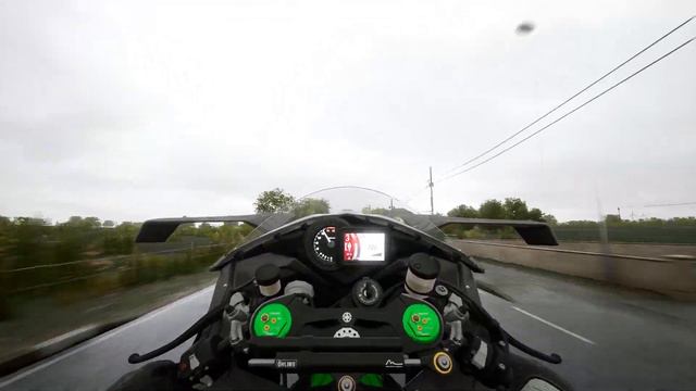 Kawasaki H2R Big Wheelie On Rain | Ride 4 смотреть онлайн