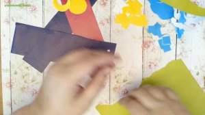 Как сделать аппликацию "Город" (поэтапный урок  № 2)