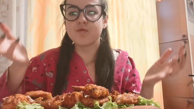 MUKBANG#Крылышки КFC  домашнего приготовления#Chiken Kfc