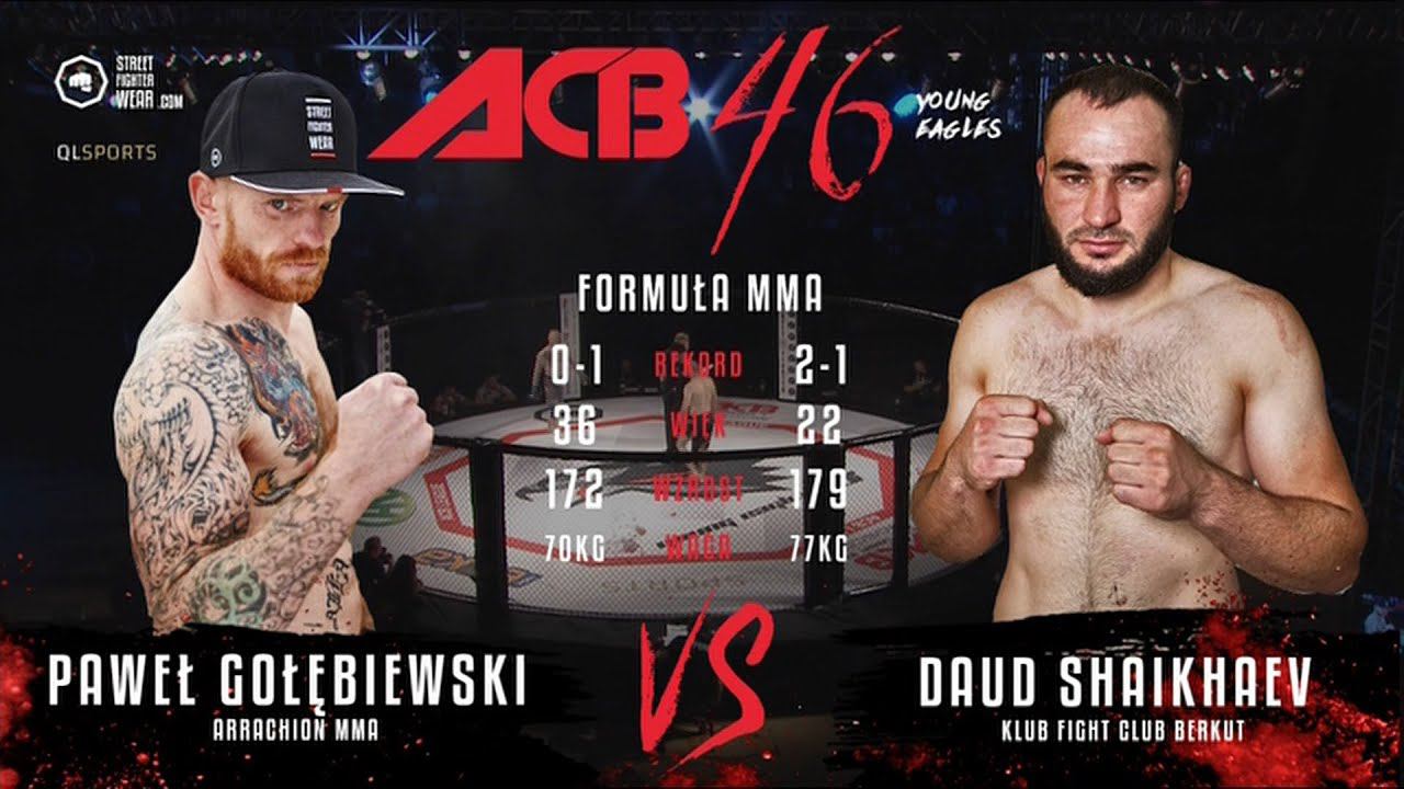Павел Голебиевски Vs. Дауд Шайхаев | Pawel Golebiewski Vs. Daud Shaikhaev | ACB 46 - Young Eagles 13